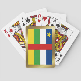Centrafrique Flagga Spelkort
