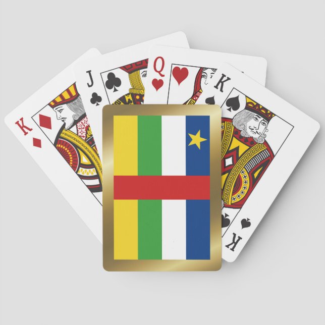 Centrafrique Flagga Spelkort (Baksidan)