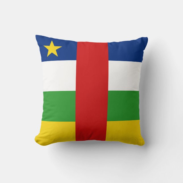 Centrafrique Flagga x Flagga Pillow Kudde (Framsida)
