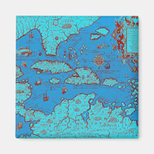 Central America ("Amerika Occidentalis") Magnet