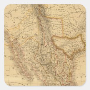 Central America Fyrkantigt Klistermärke
