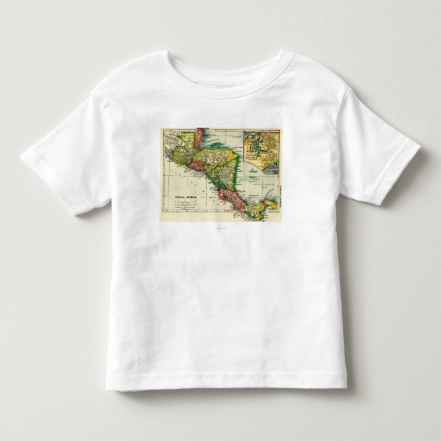 Central AmericaPanoramic MapCentral Amerika Tröja (Framsida)