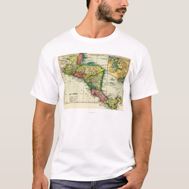 Central AmericaPanoramic MapCentral Amerika Tröja (Framsida)