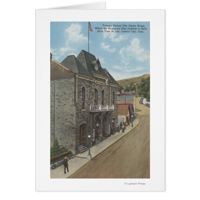 Central City, Colorado - City Opera House Hälsningskort (Framsidan)