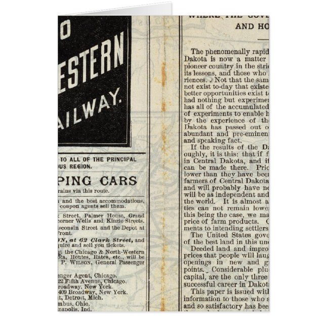 Central Dakota Hälsningskort (Framsidan)