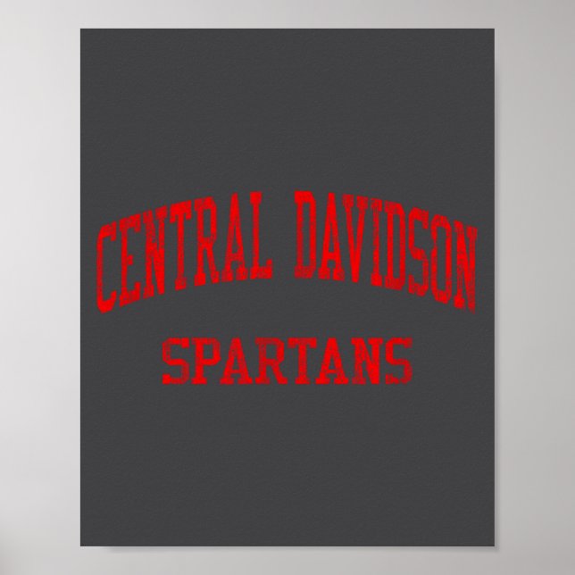 Central Davidson High School Hs Lexington Nc Vinta Poster (Framsidan)