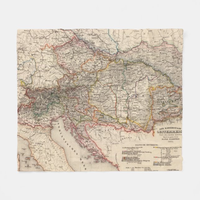 Central Europe Fleecefilt (Framsidan (Horisontell))