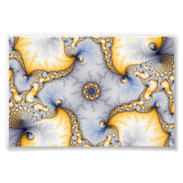 Central - Fractal Art Fototryck (Framsidan)
