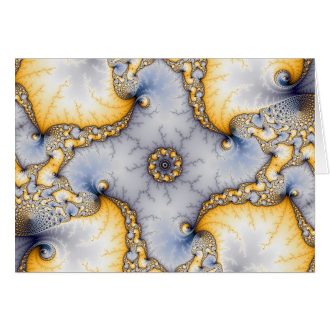 Central - Fractal Art Hälsningskort (Framsidan Horizontal)