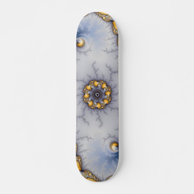 Central - Fractal Art Mini Skateboard Bräda 18,5 Cm (Framsida)