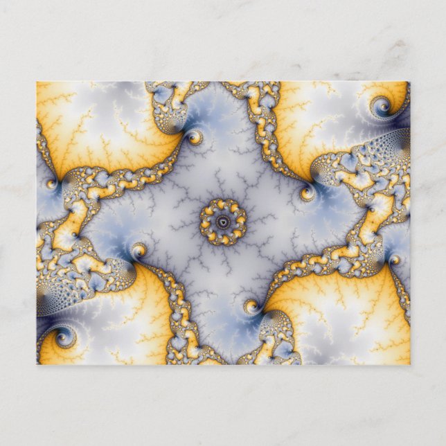 Central - Fractal Art Vykort (Framsida)