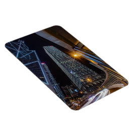 Central Hong Kong-nattfoto Magnet for Kitchen