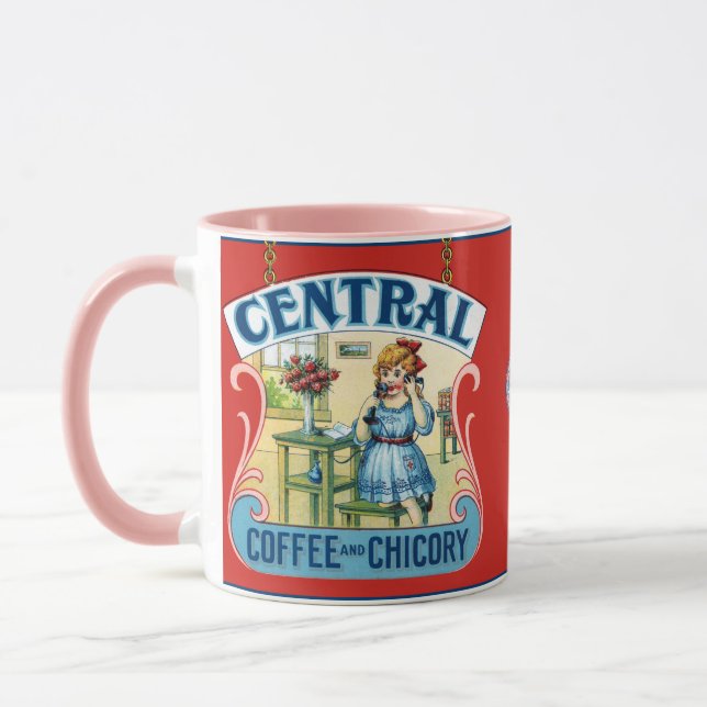Central kaffe och cikoria mugg (Vänster)
