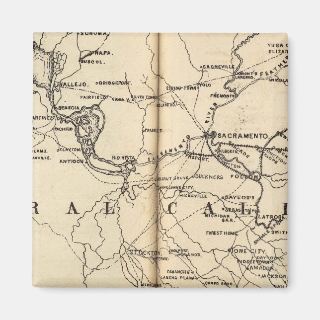 Central Kalifornien Magnet (Framsidan)