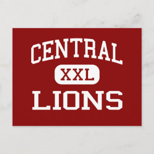 Central - Lejon - High School - Carrollton Georgia Vykort