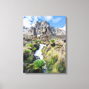 Central Mount Kenya nationalpark Canvastryck