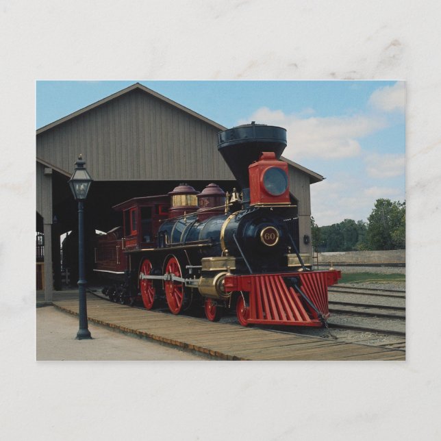 Central Pacific, 4-4-0 Vykort (Framsida)