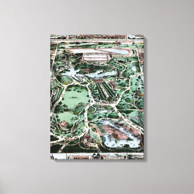 CENTRAL PARK, 1860 CANVASTRYCK (Framsida)