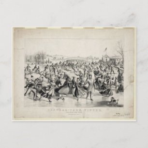 Central Park, 1862, Currier & Ives Vykort