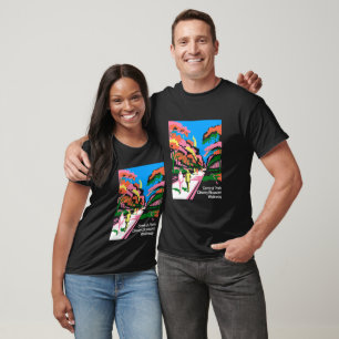 Central Park Abstrakt Pop Art Affisch T Shirt