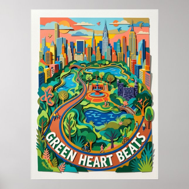 Central Park-affisch Manhattan Poster (Framsidan)