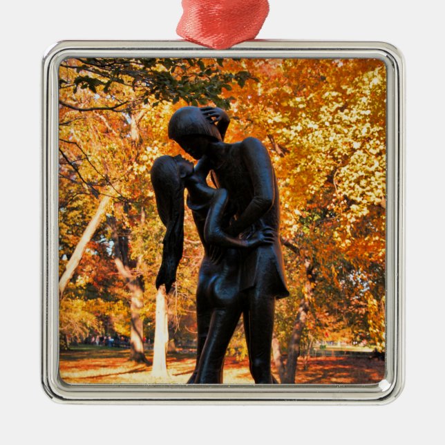 Central Park Autumn: Romeo & Juliet Statue 02 Julgransprydnad Metall (Framsidan)