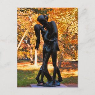 Central Park Autumn: Romeo & Juliet Statue 02 Vykort