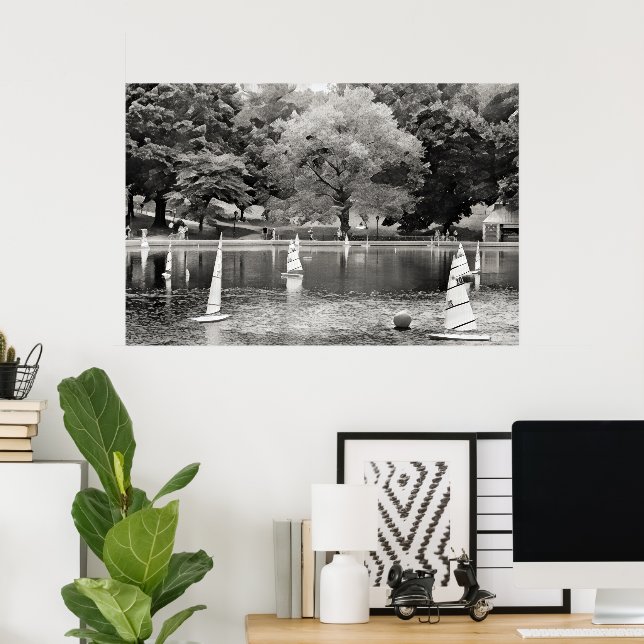 CENTRAL PARK BOAT POND POSTER (Hemmakontoret)