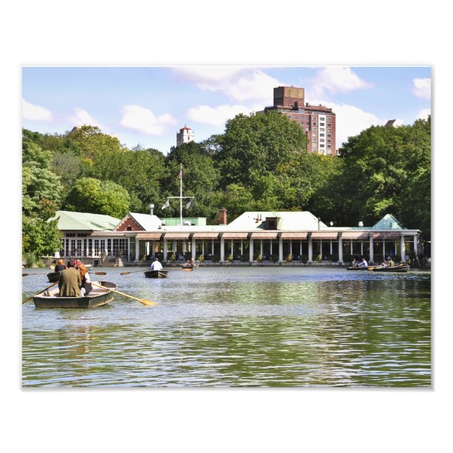 Central Park Boathouse Fototryck (Framsidan)