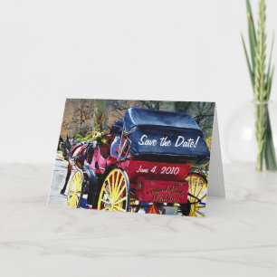 Central Park Bröllop spara datum Card Meddelande