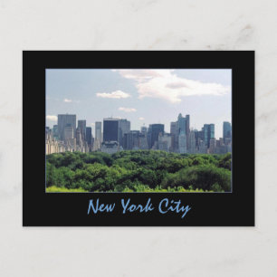 Central Park & Central Park South Postcard Vykort