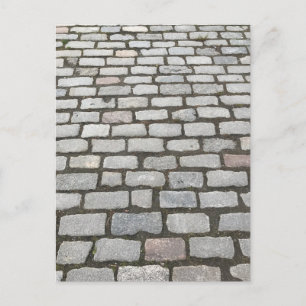 Central Park Cobblestones Stone Pathway NYC Photo Vykort