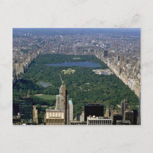 Central Park från söder, New York City, USA Vykort