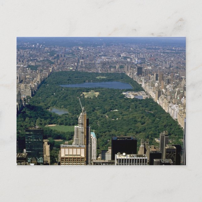 Central Park från söder, New York City, USA Vykort (Framsida)