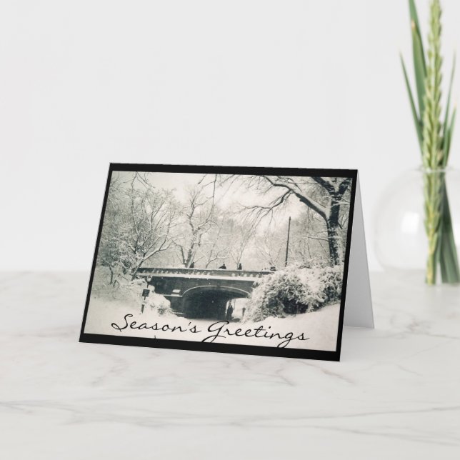 Central Park helgdaghälsningar Helgkort (Framsida)