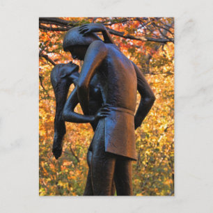 Central Park Höst: Romeo & Juliet Statue 01 Vykort