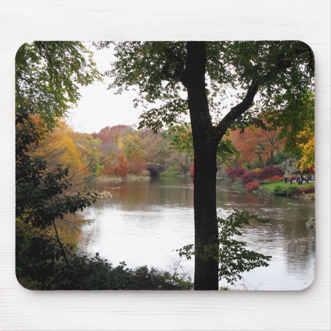 Central Park i Fall Mousepad Musmatta (Framsidan)