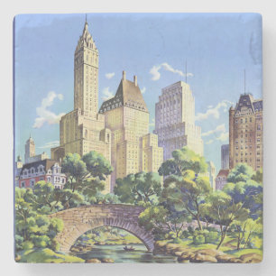 Central Park i New York Underlägg Sten