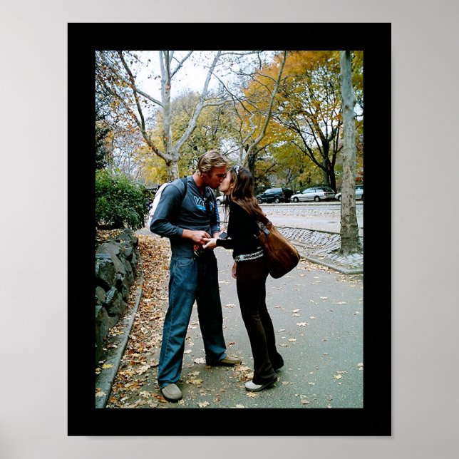 Central Park Kiss Poster (Framsidan)