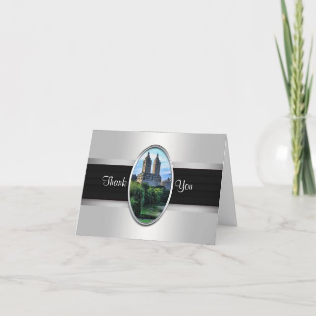 Central Park kort för tack för sjö, San Remo NYC (Framsida)