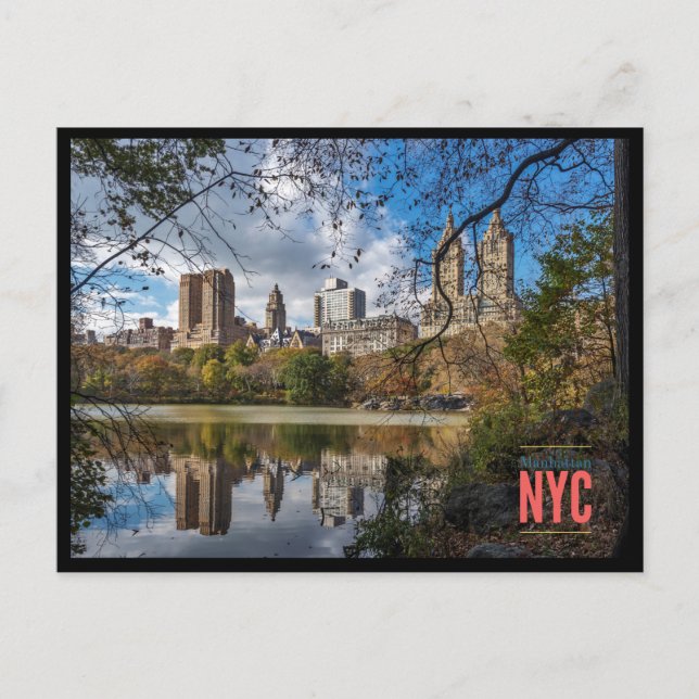 Central Park, Manhattan, New York City vykort (Framsida)