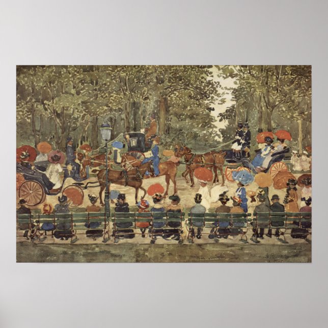 Central Park, New York, 1901 Poster (Framsidan)