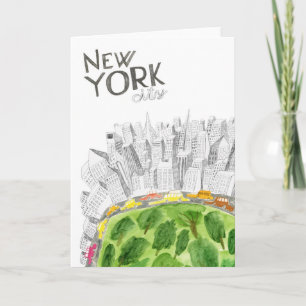 Central Park & New York City Collage Kort