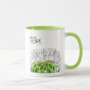 Central Park & New York City Collage Mugg