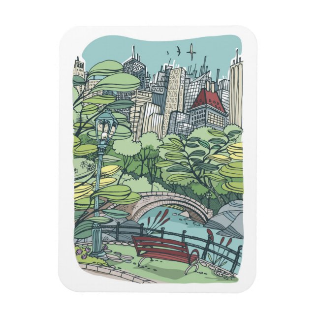 Central park | New York City, NY Magnet (Vertikal)