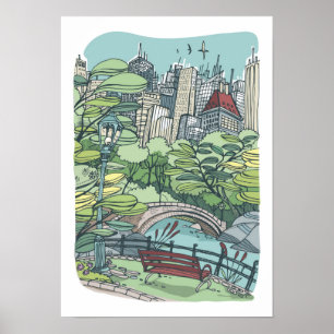 Central park New York City, NY Poster