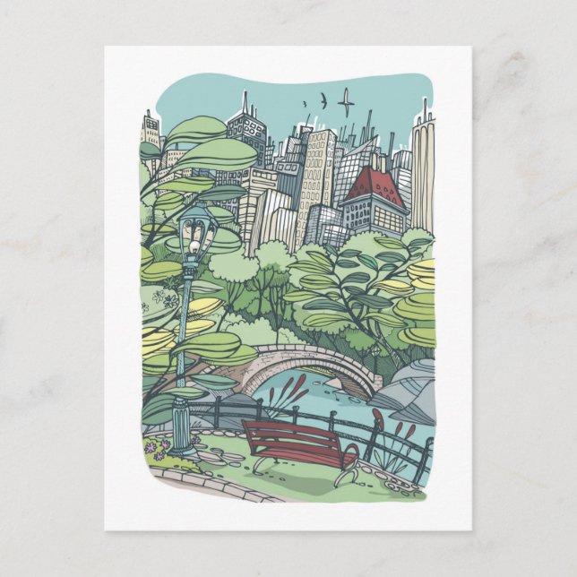 Central park | New York City, NY Vykort (Framsida)
