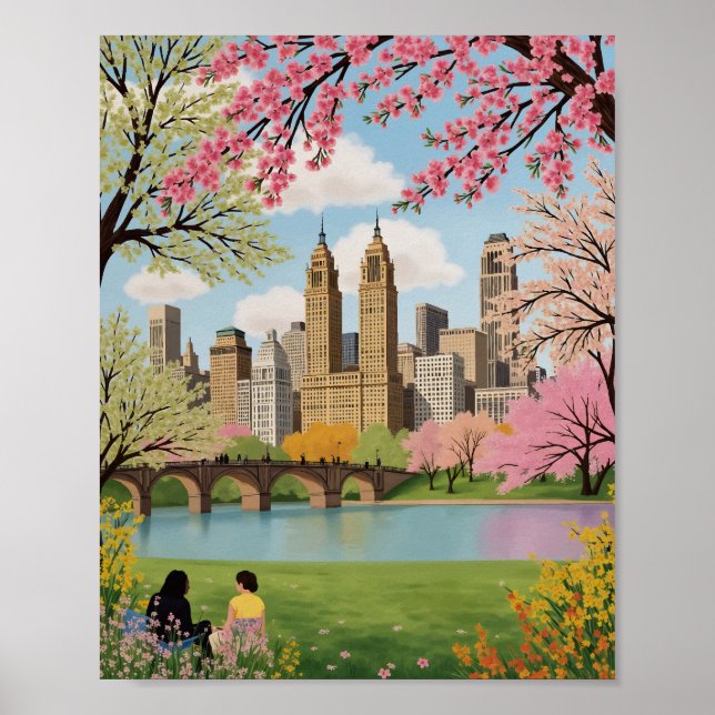 Central Park New York City Poster (Framsidan)