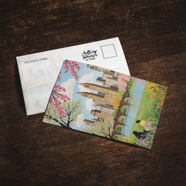 Central Park New York City vykort (Skapare uppladdad)