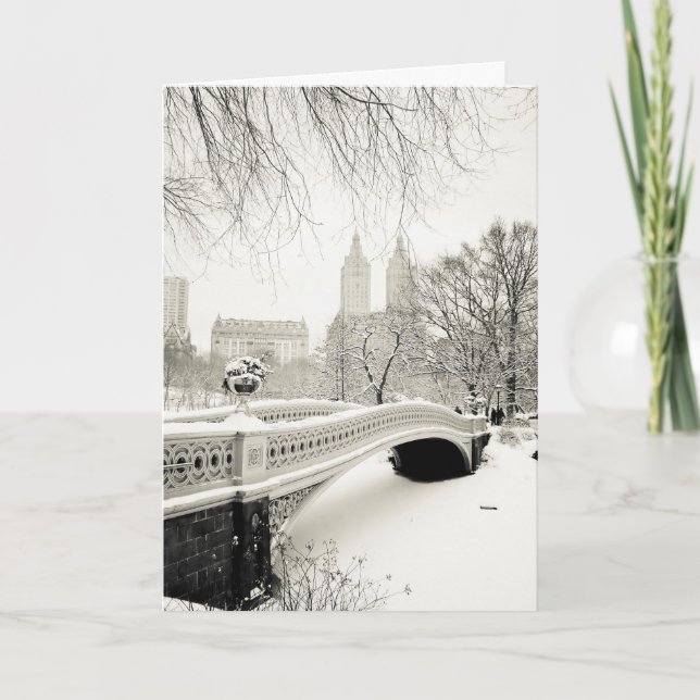 Central Park - New York helgdag Helgkort (Framsida)